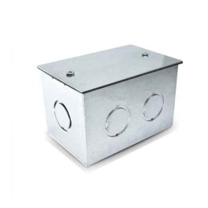 Caja Metálica Zincada c/sello 100 × 65 × 65 mm
